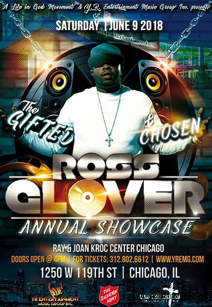 Annual Showcase poster June 9 2018 Kroc Center Chicago